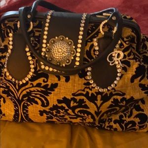 Large weekender tote bag and handbag